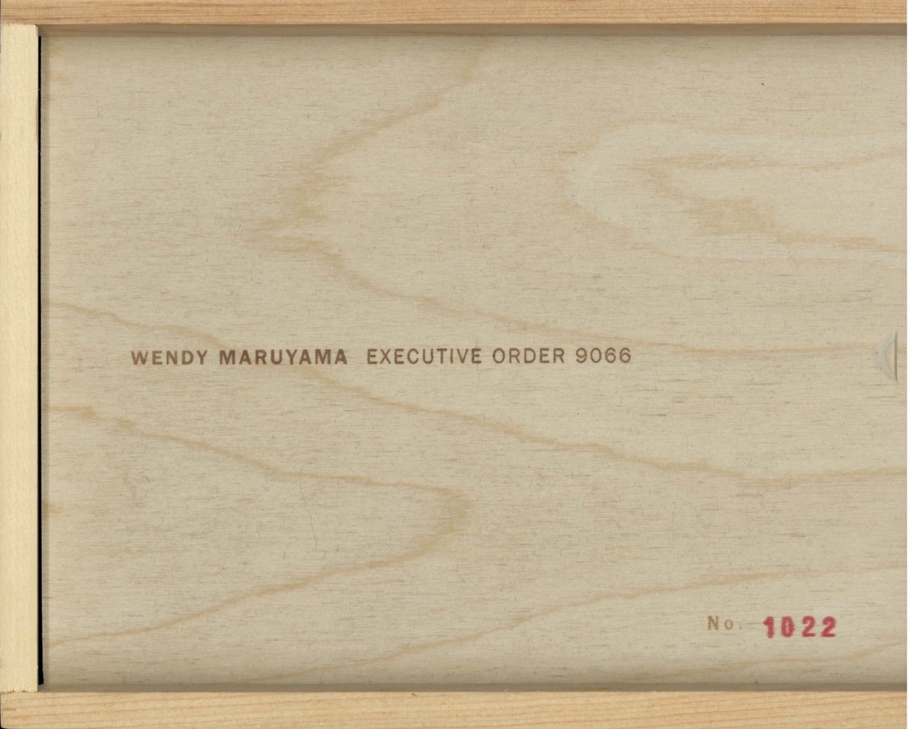 Wendy Maruyama, Wendy Maruyama, Executive Order 9066