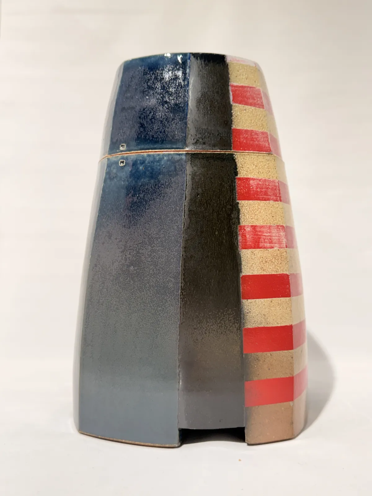 David Crane, Square Box with Red Stripes 4