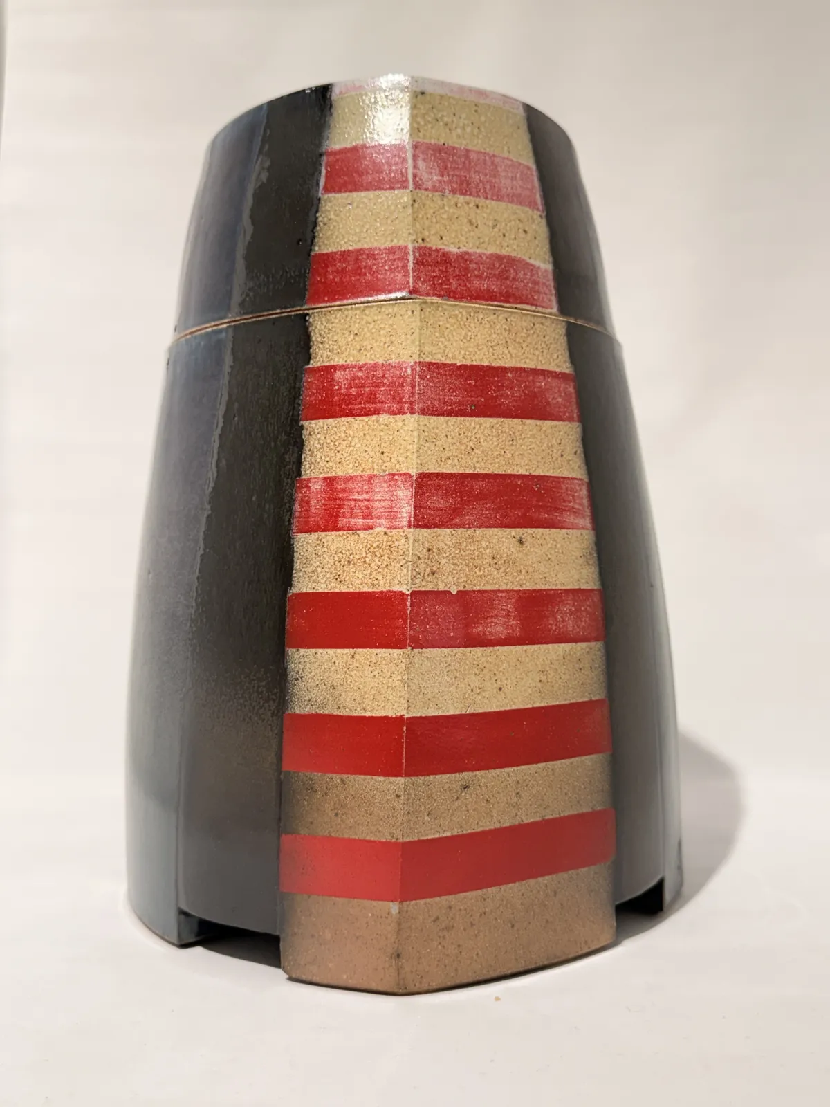 David Crane, Square Box with Red Stripes 4