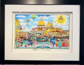 Charles Fazzino, Colorful Carnival in Venice