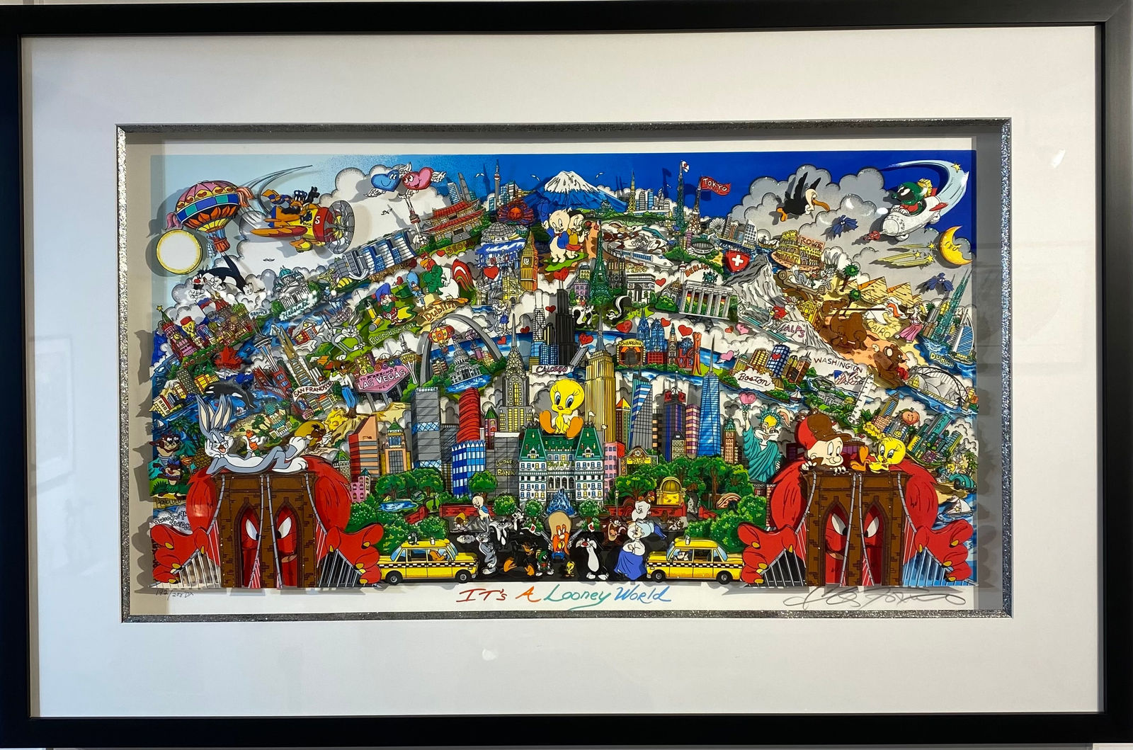 Charles Fazzino, Two Artists Take a Look at Our Looney World