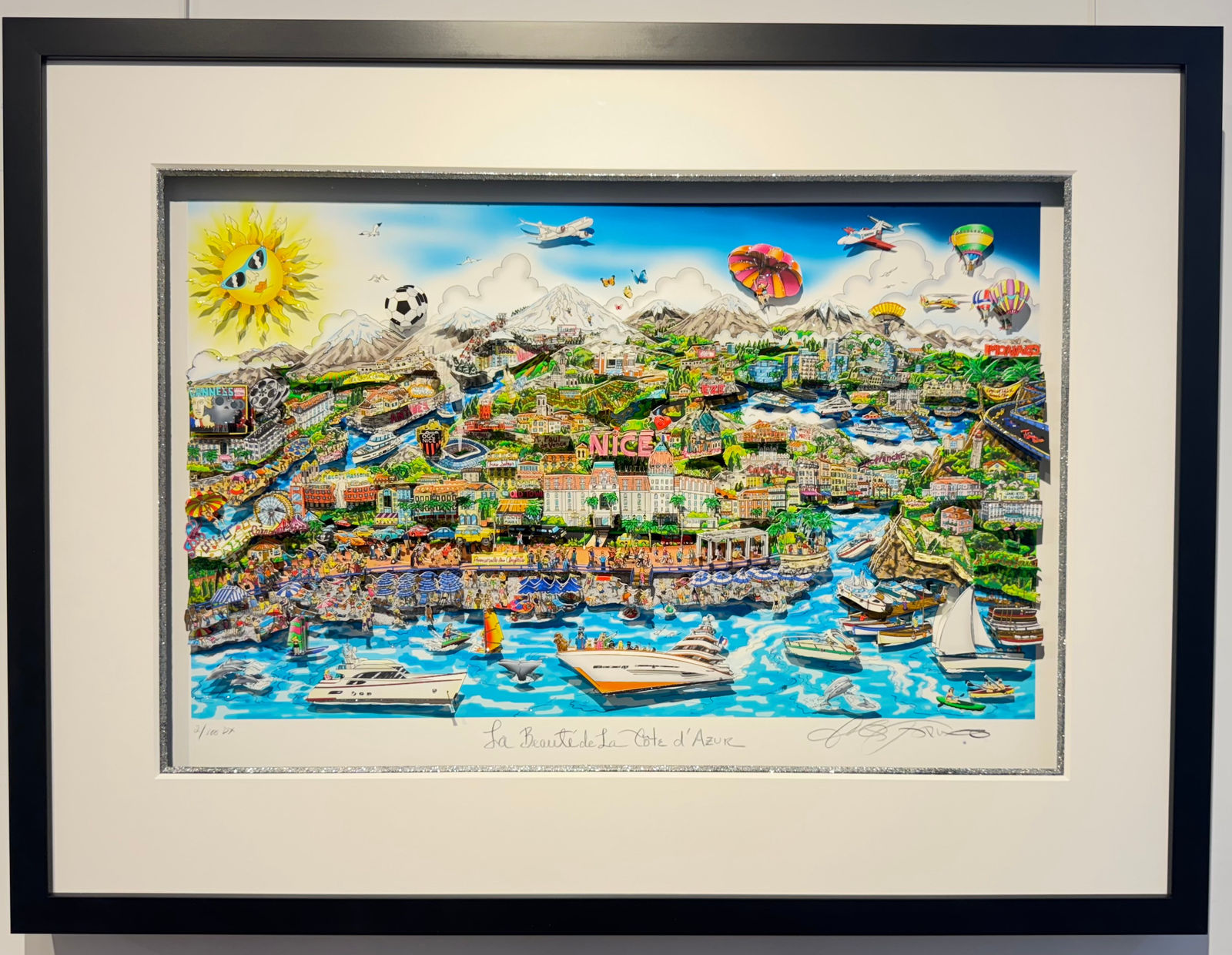 Charles Fazzino, La beauté de la Côte d'Azur 9/100