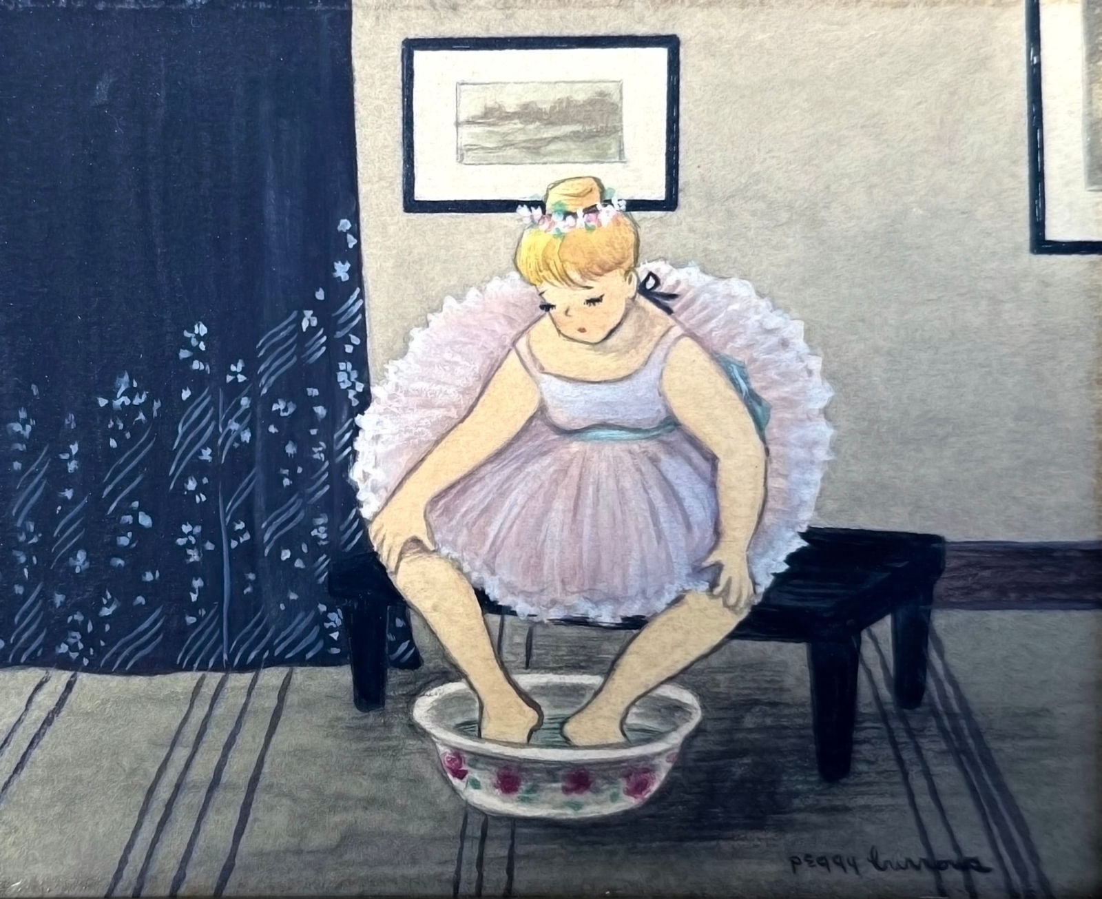 Peggy Burrows, Ballerina Soaking Feet