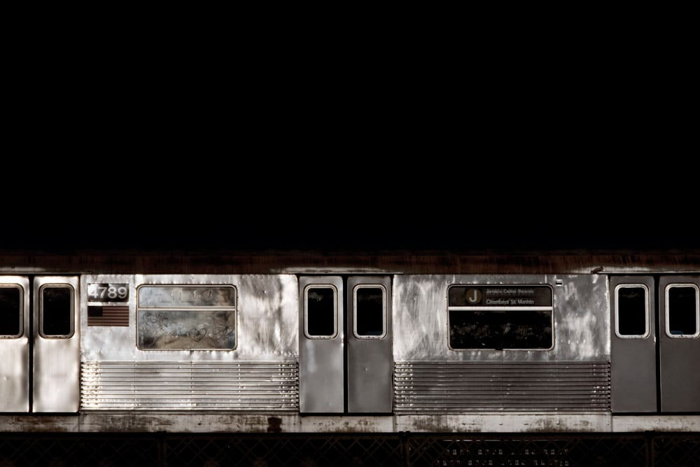 David S. Allee, 4:02 pm, J Train (30x40), 2010