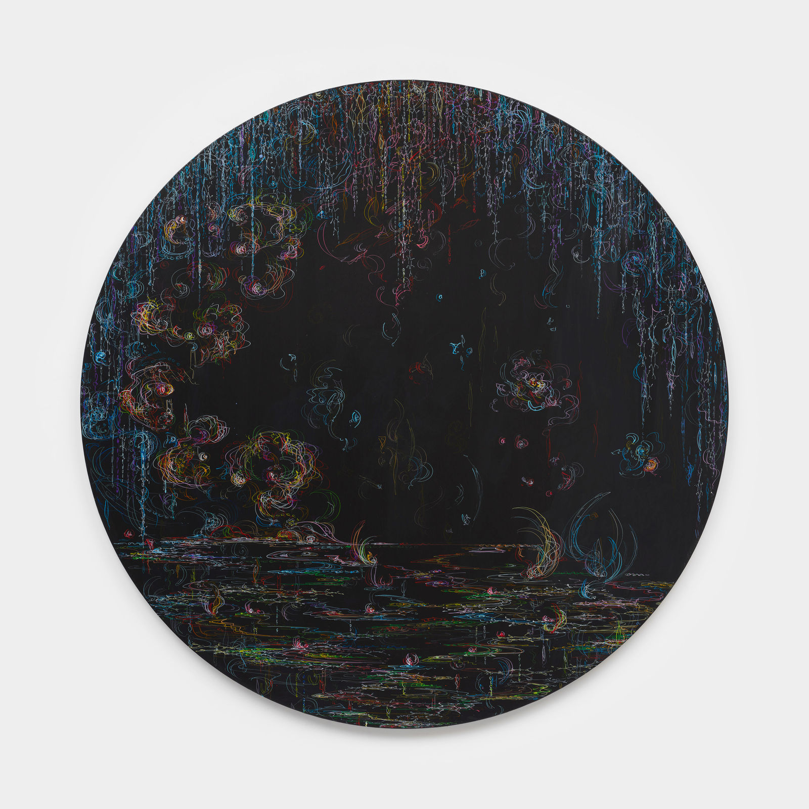 Kysa Johnson, blow up 401 - CRUDE (metamorphosis) - phytoplankton and the chemical components of petroleum after Monet, 2020