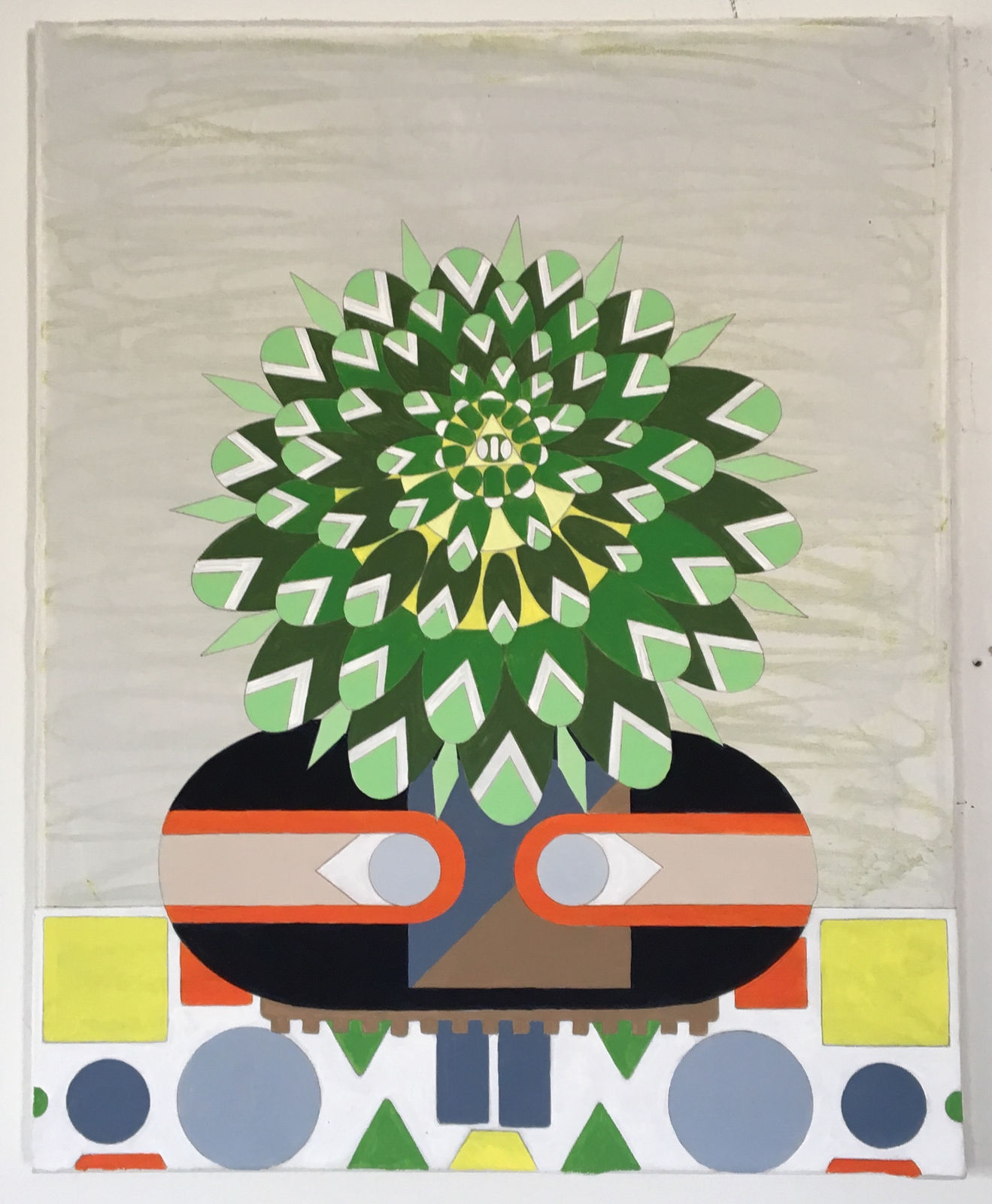 Twenty by Sixteen 2017, Helen Rebekah Garber, Orostachys, 2017