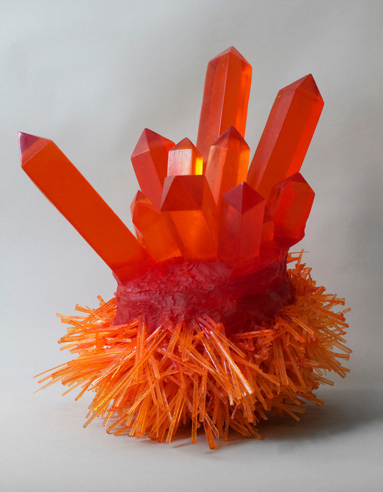 Carson Fox, Orange Crystal Spikes, 2013