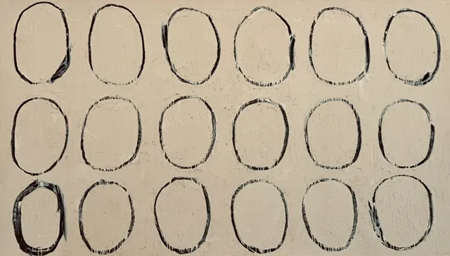 Alexander Liberman, 18 Circles, White, 1993