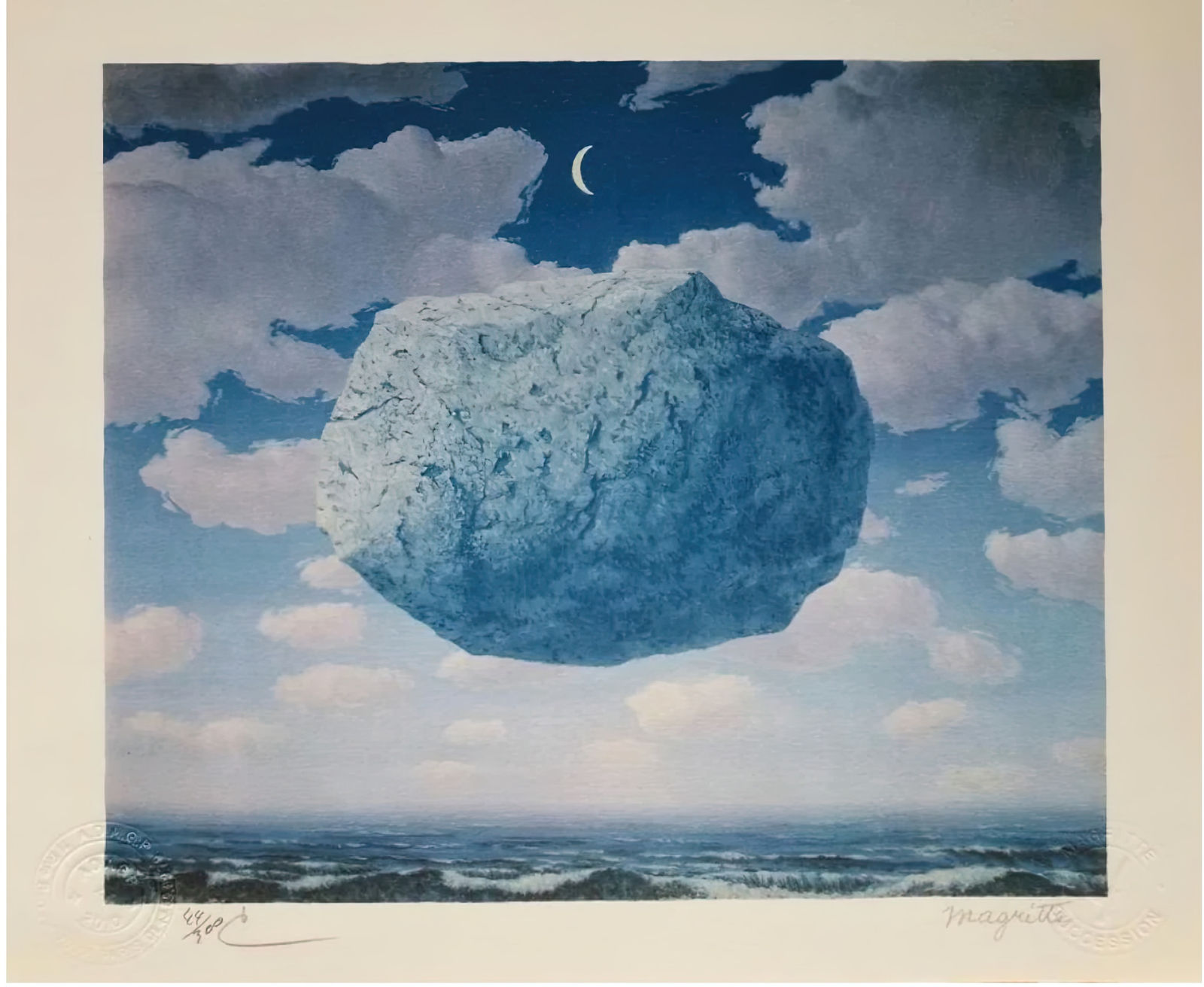 René Magritte, LA FLECHE DE ZENON, 2010