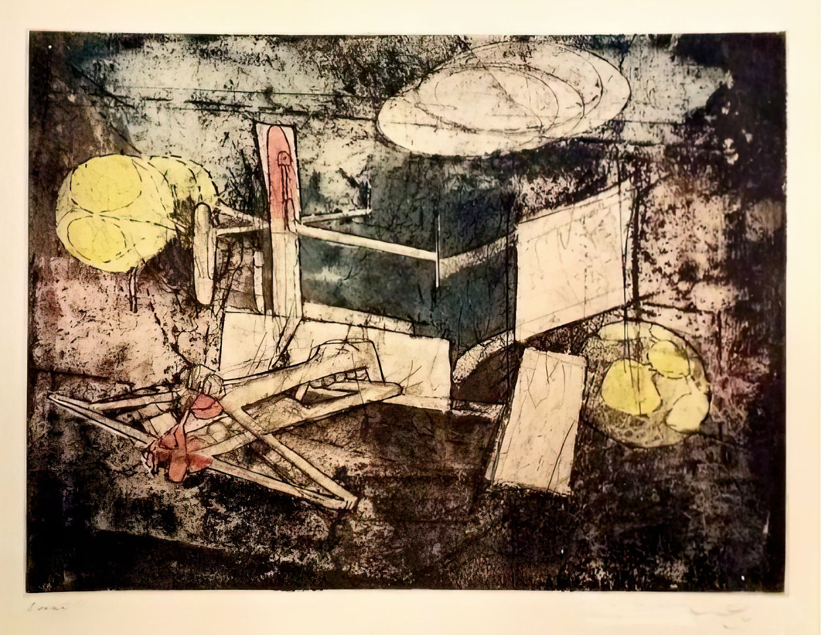 Roberto Matta, PASSAGE ET SAGE DU COUPLE, PLANCHA 6, 1964