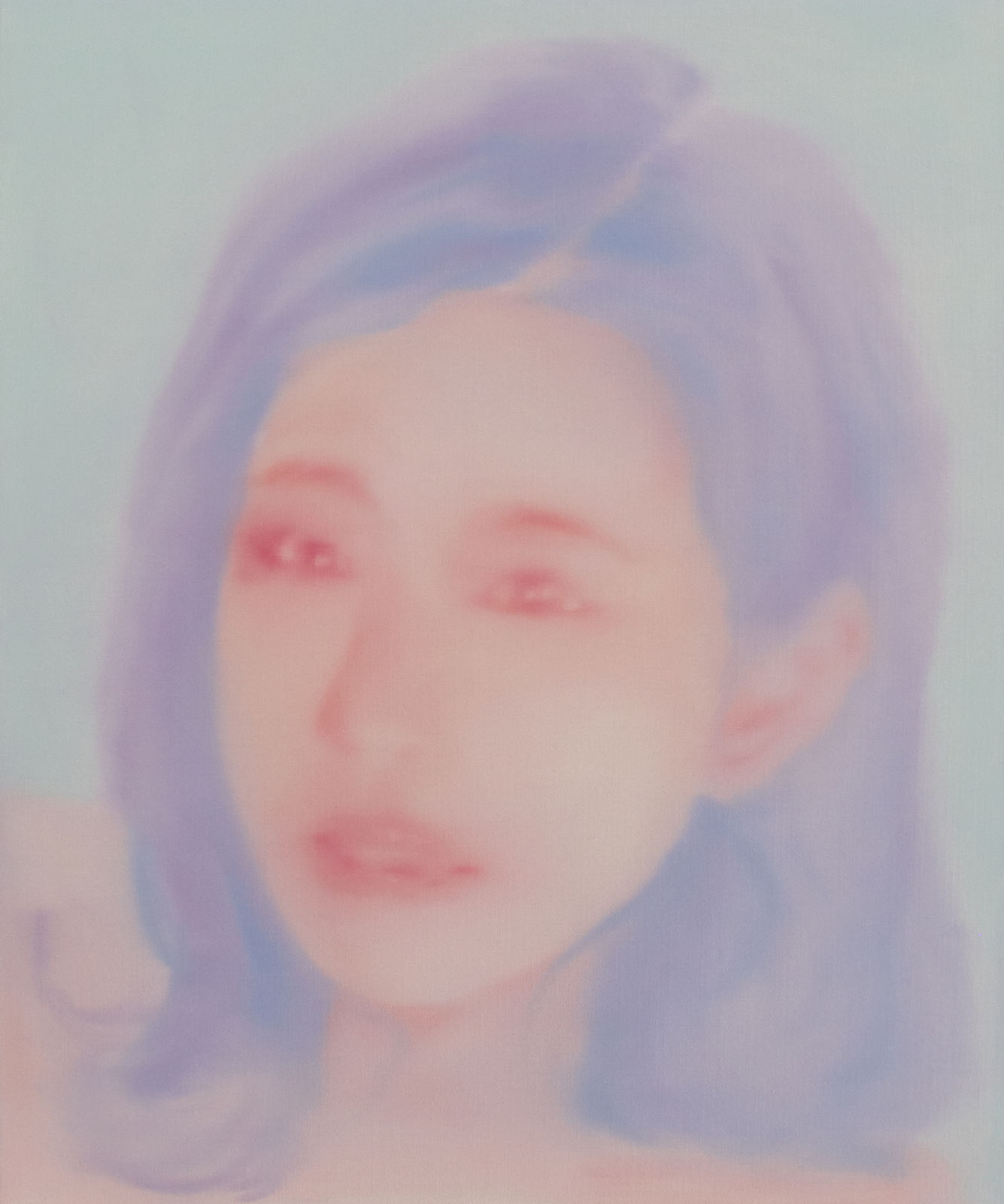 Mel Chan, Girls Say Hello to Gerhard Richter (Painting Series)