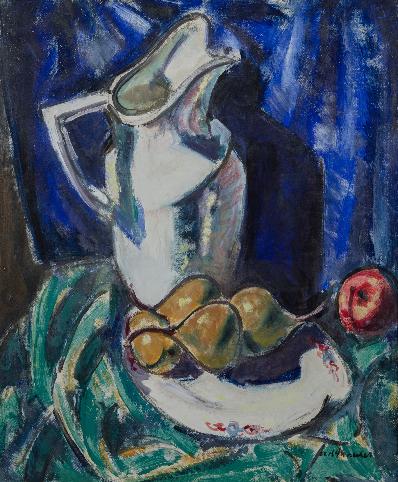 Alfred Maurer, Still Life with White Pitcher, 1920
