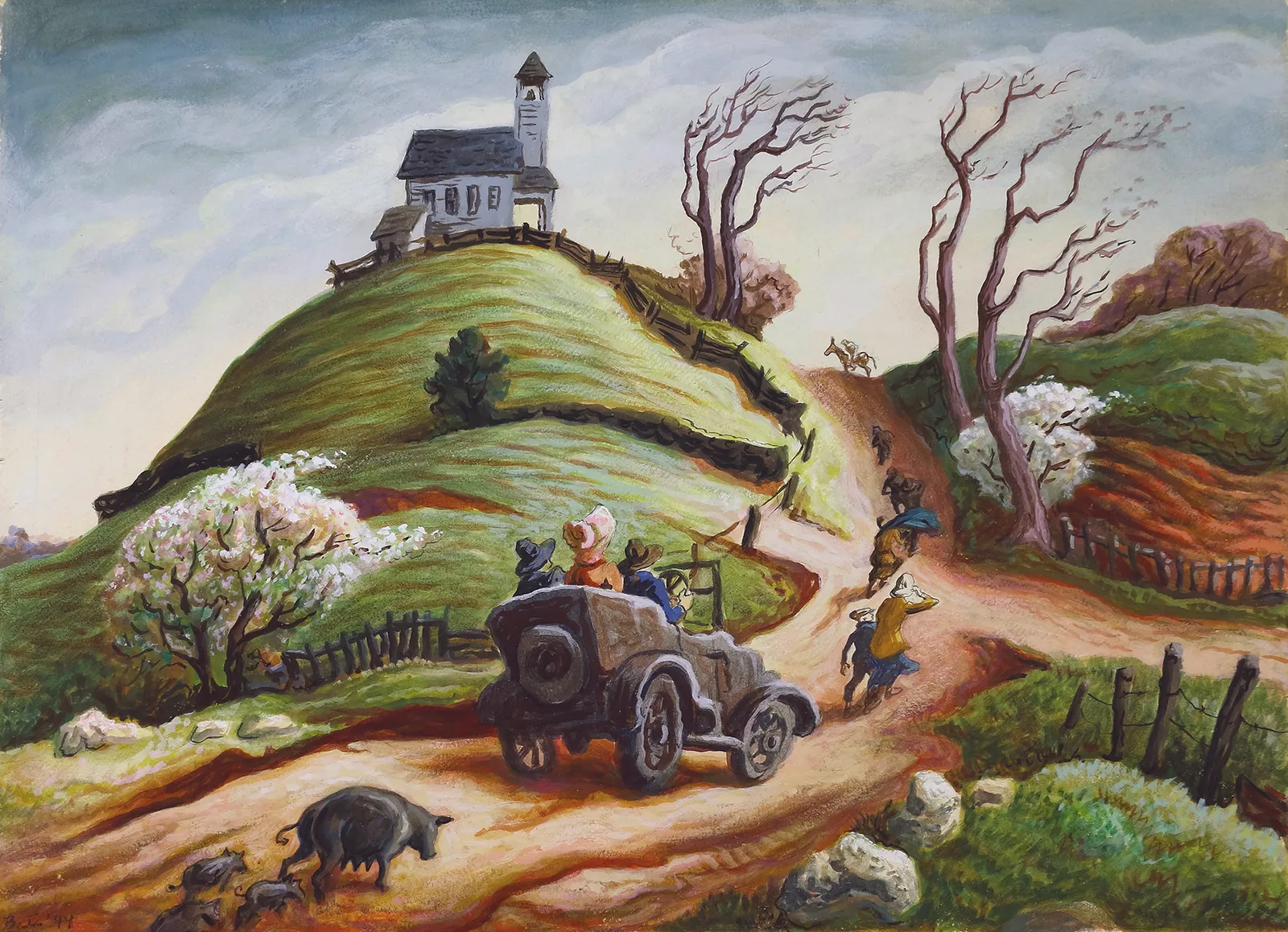 Thomas Hart Benton, The Processional , 1944