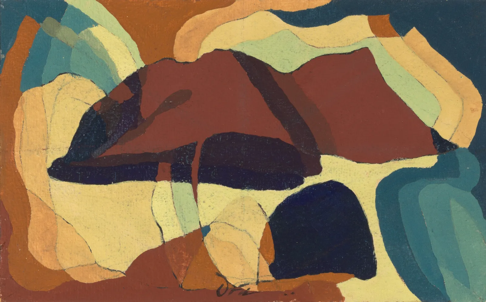 Arthur Dove, Study for "Pozzuoli Red", 1941