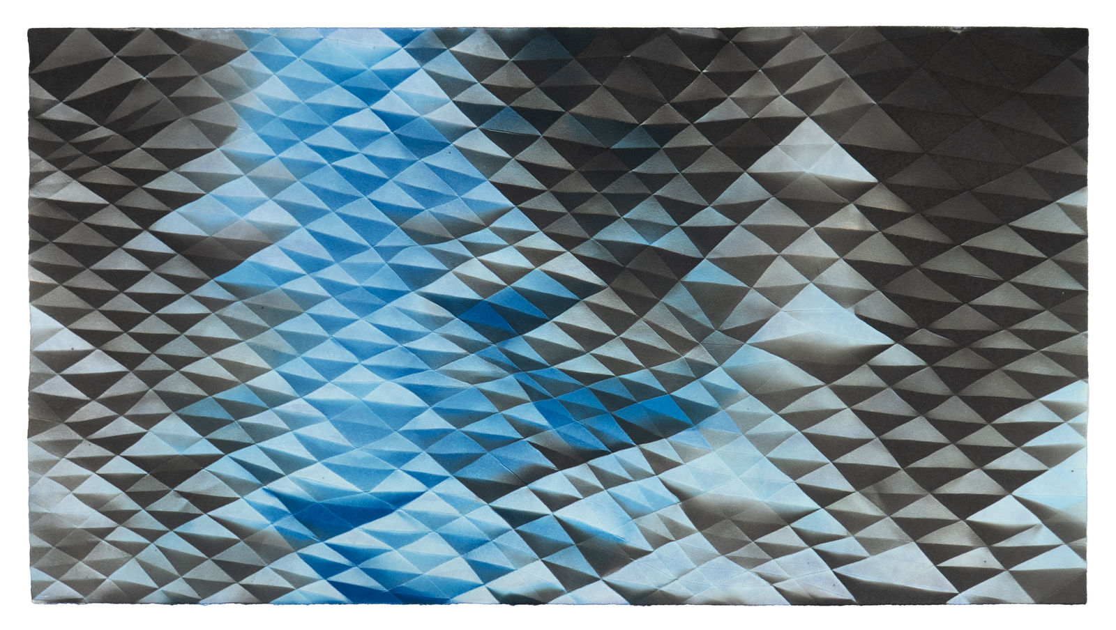 Fritz Horstman, Folded Cyanotype/Platinum-Palladium 8, 2025
