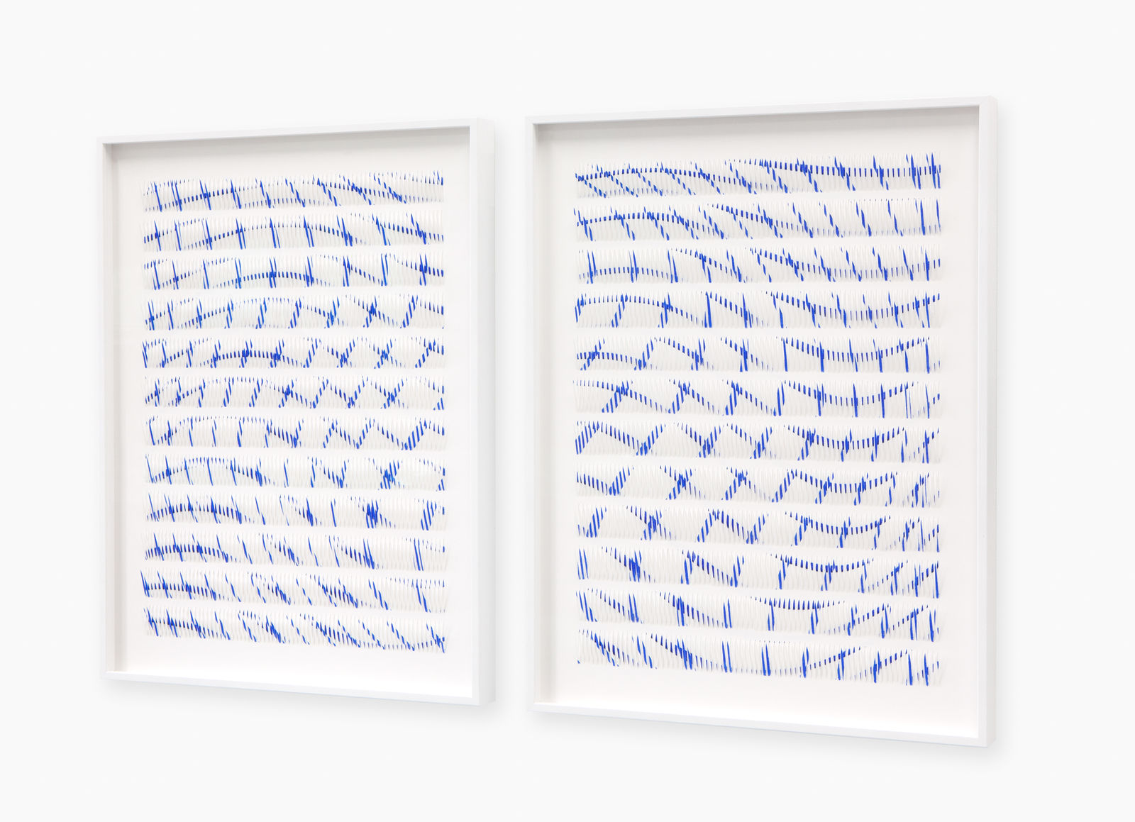Zaida Oenema, Line Series VI and VII (Intersected) - diptych, 2024