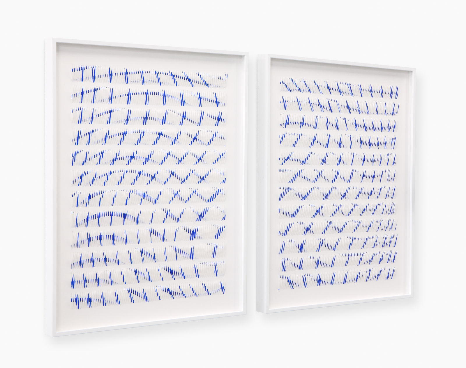Zaida Oenema, Line Series VI and VII (Intersected) - diptych, 2024