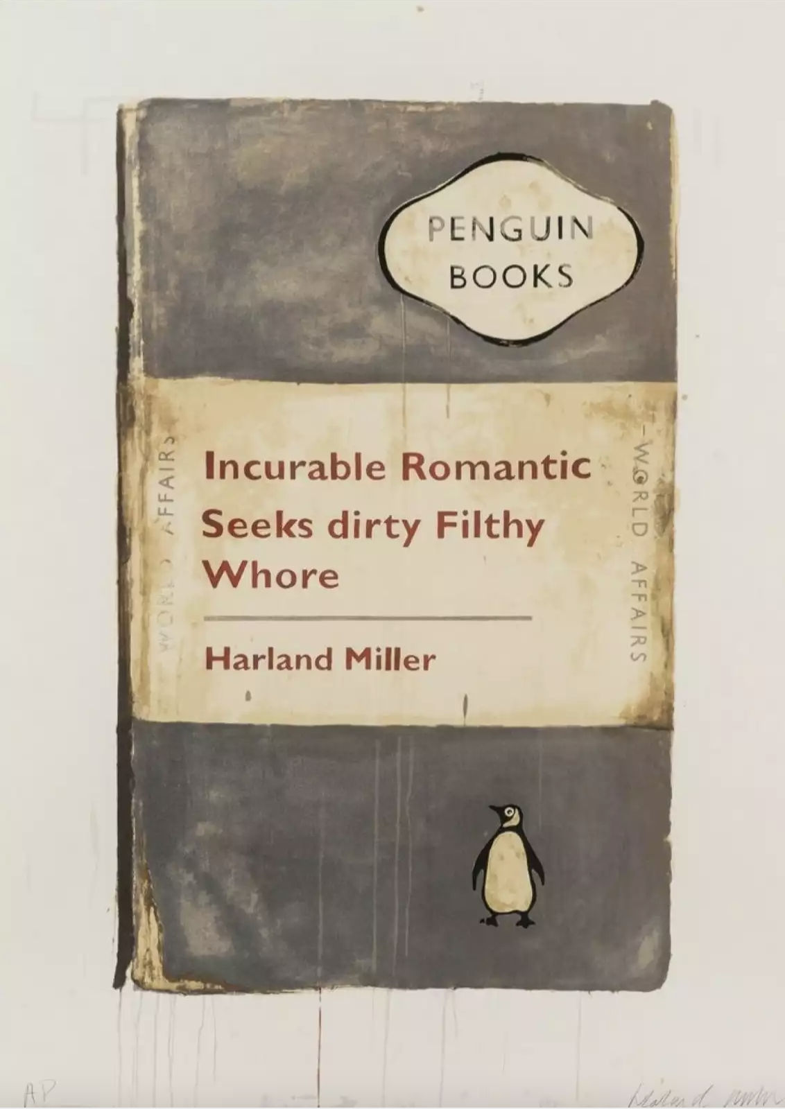 Harland Miller, Incurable Romantic, 2010