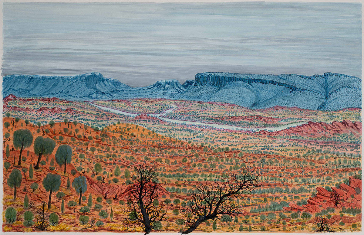 Selma Coulthard, Watarrka (Kings Canyon) Landscape, NT WAC386-23, 2023