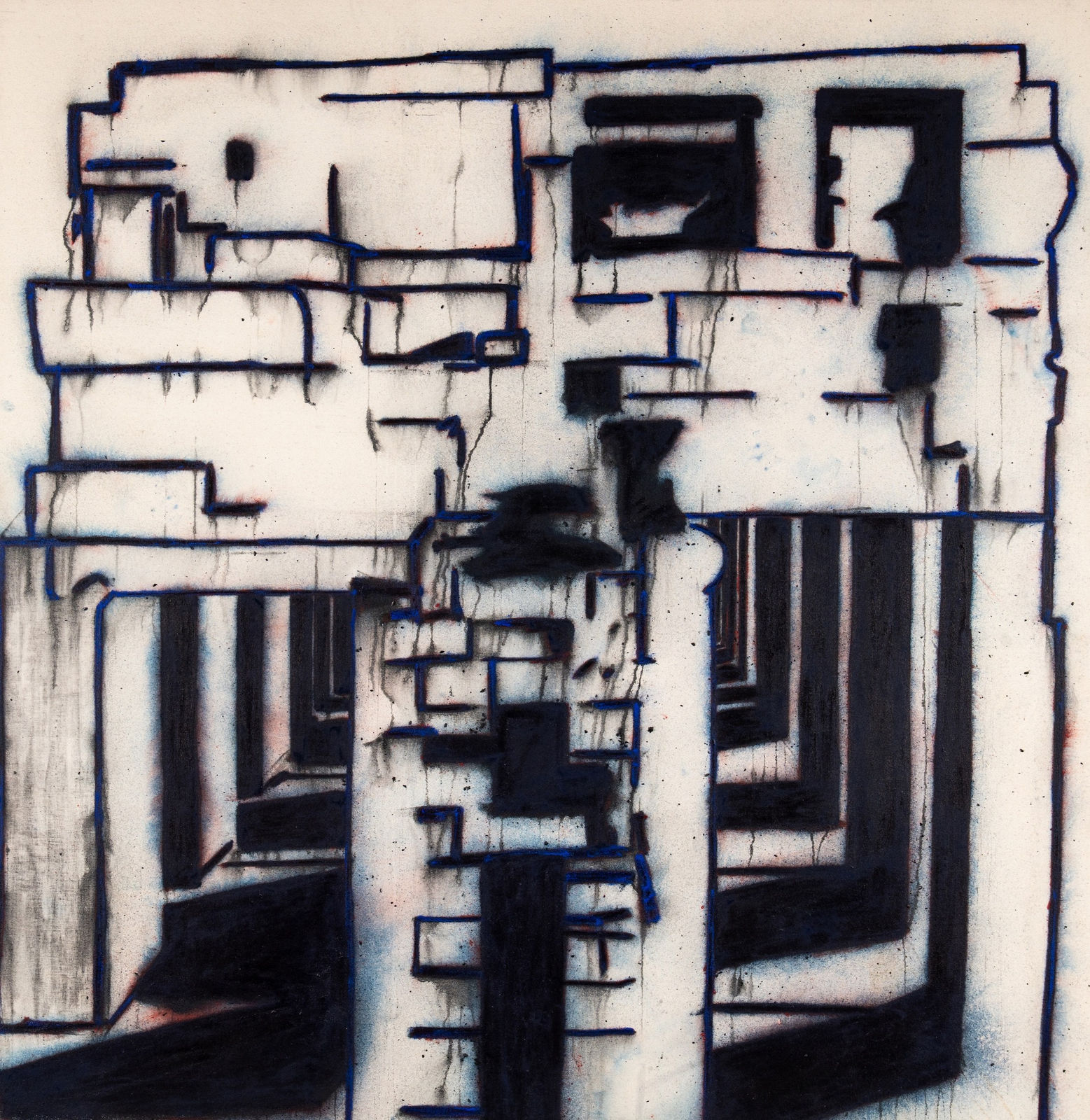 Tony Bevan, Building with Two Corridors Pc0018, 2000