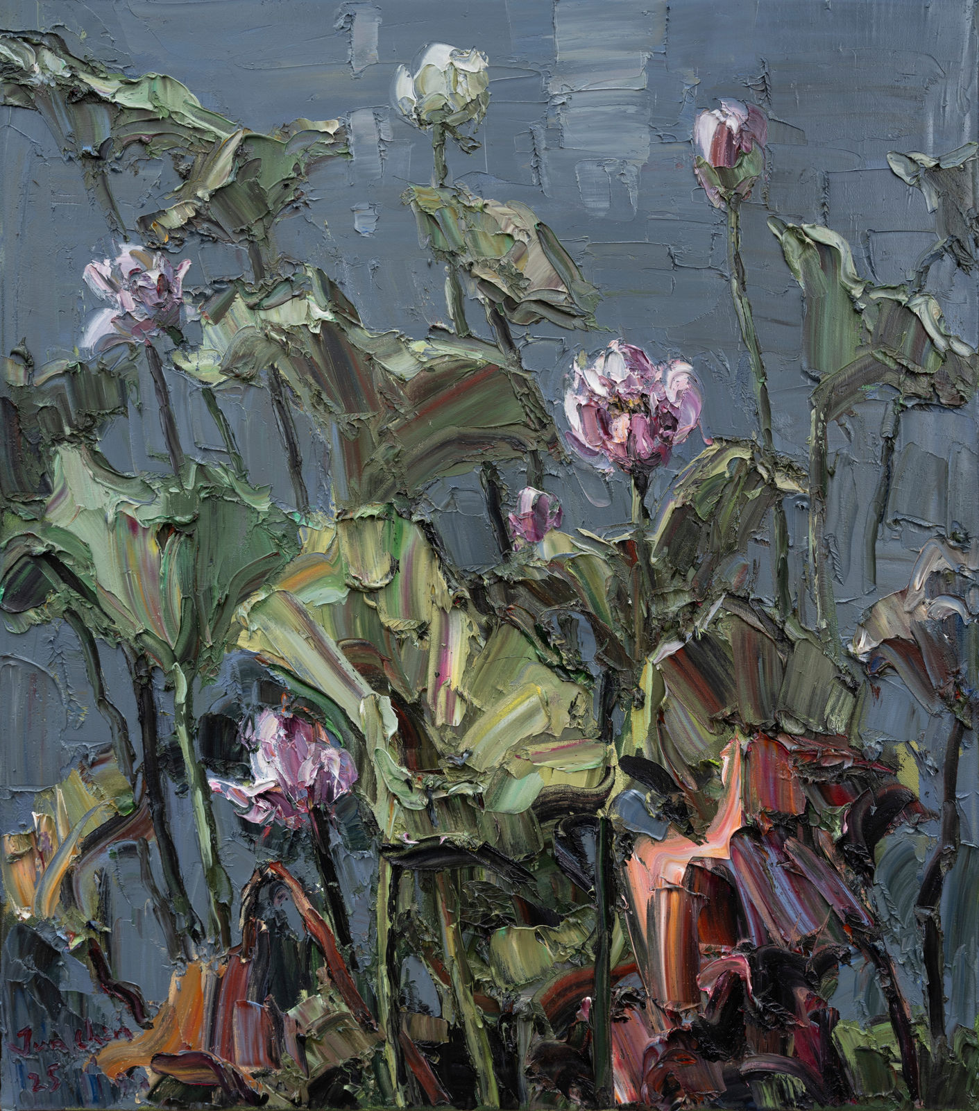 Jun Chen, Lilies study II, 2025
