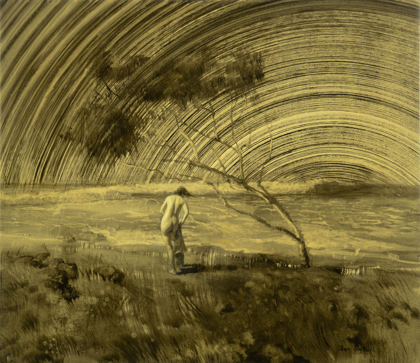 Ben Smith, Midnight Shore (Sepia), 2024