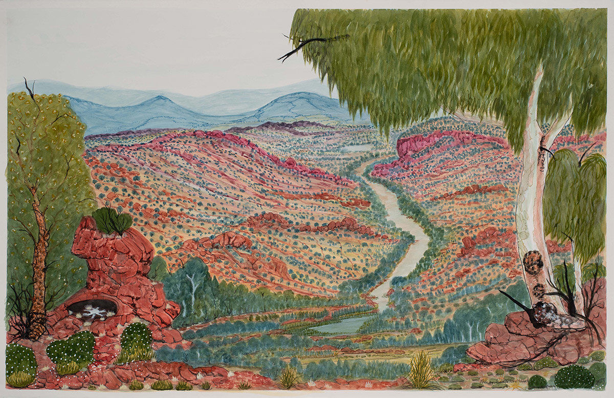 Selma Coulthard, Between Wanmarra (Kings Creek) and Watarrka (Kings Canyon), (WAC38-24), 2024