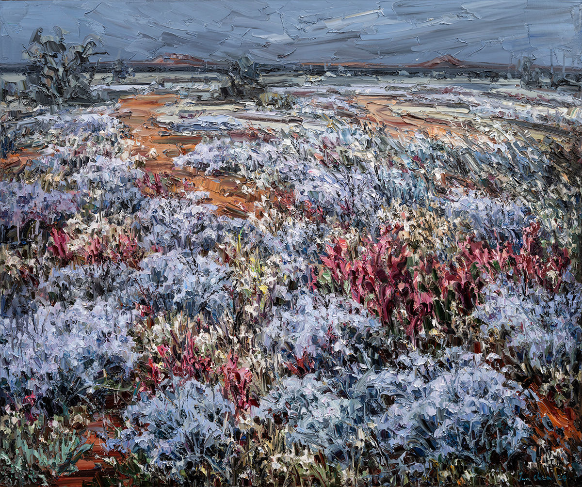 Jun Chen, Wild Flower and Red Land 2, 2024