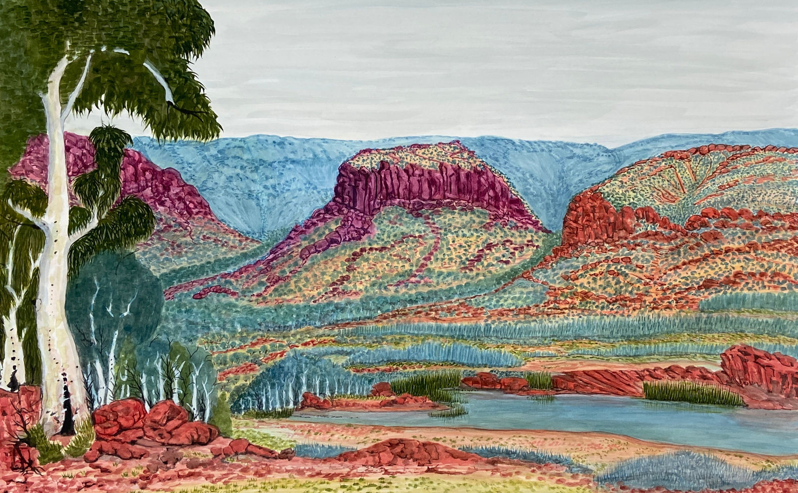 Selma Coulthard, Other Side of Watarrka, 338-24, 2024