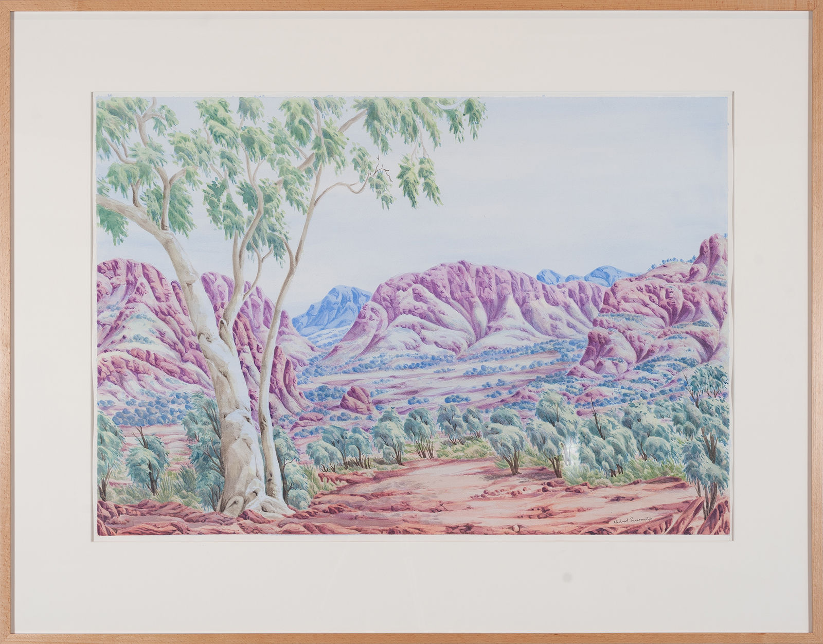 Kumantji (Hubert) Pareroultja, Ellery Creek Big Hole Mparntwe Way. NT,(code 454-20), 2021