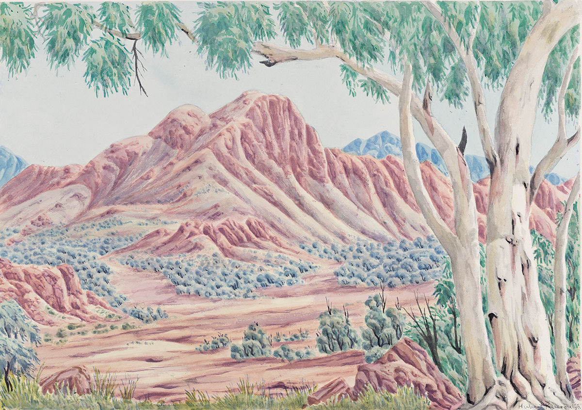 Kumantji (Hubert) Pareroultja, Ghost Gum Near Alice Springs, NT, Central Australia, 2023