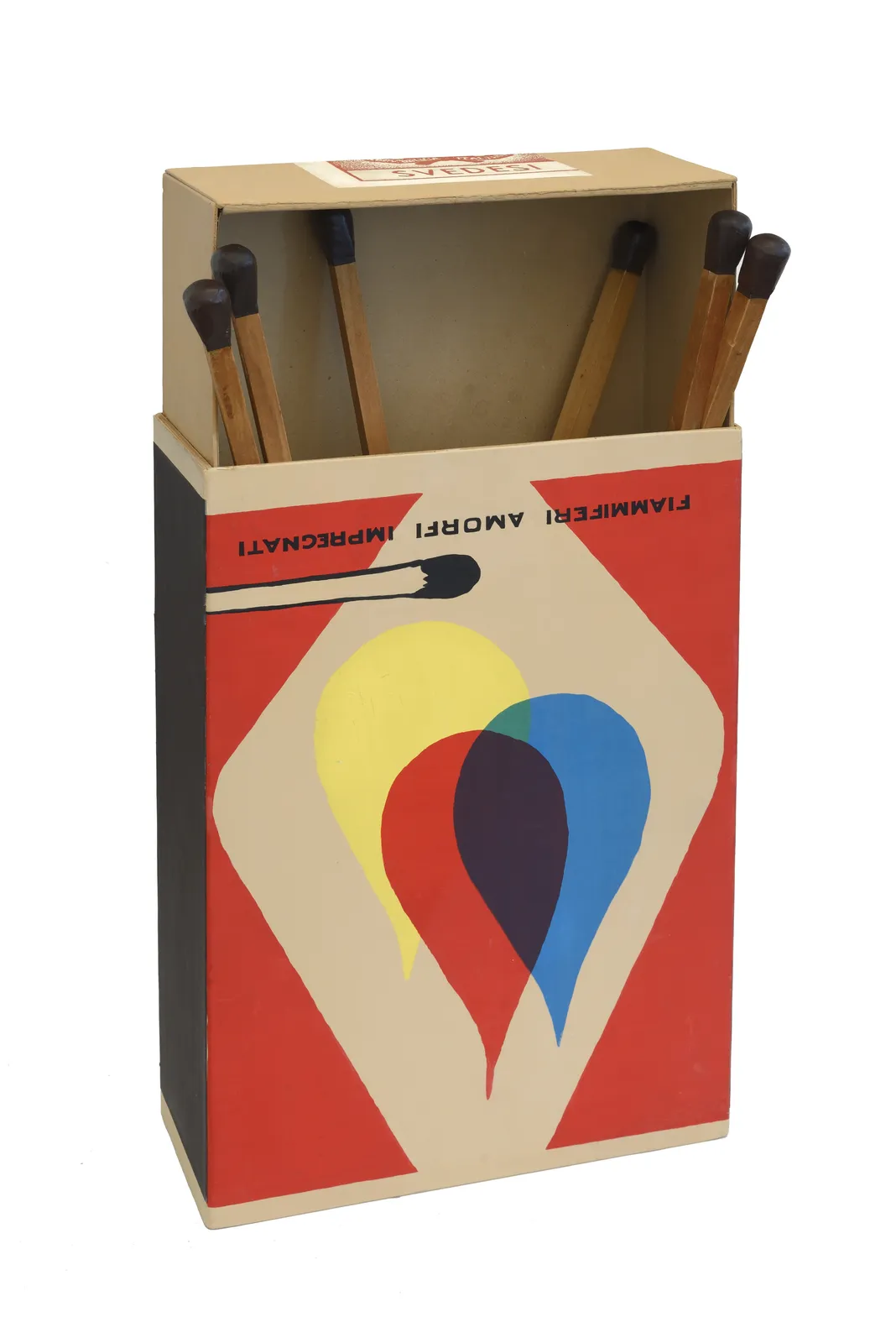 Raymond Hains, Saffa, Omaggio a Mondrian e a de Chirico, 1970