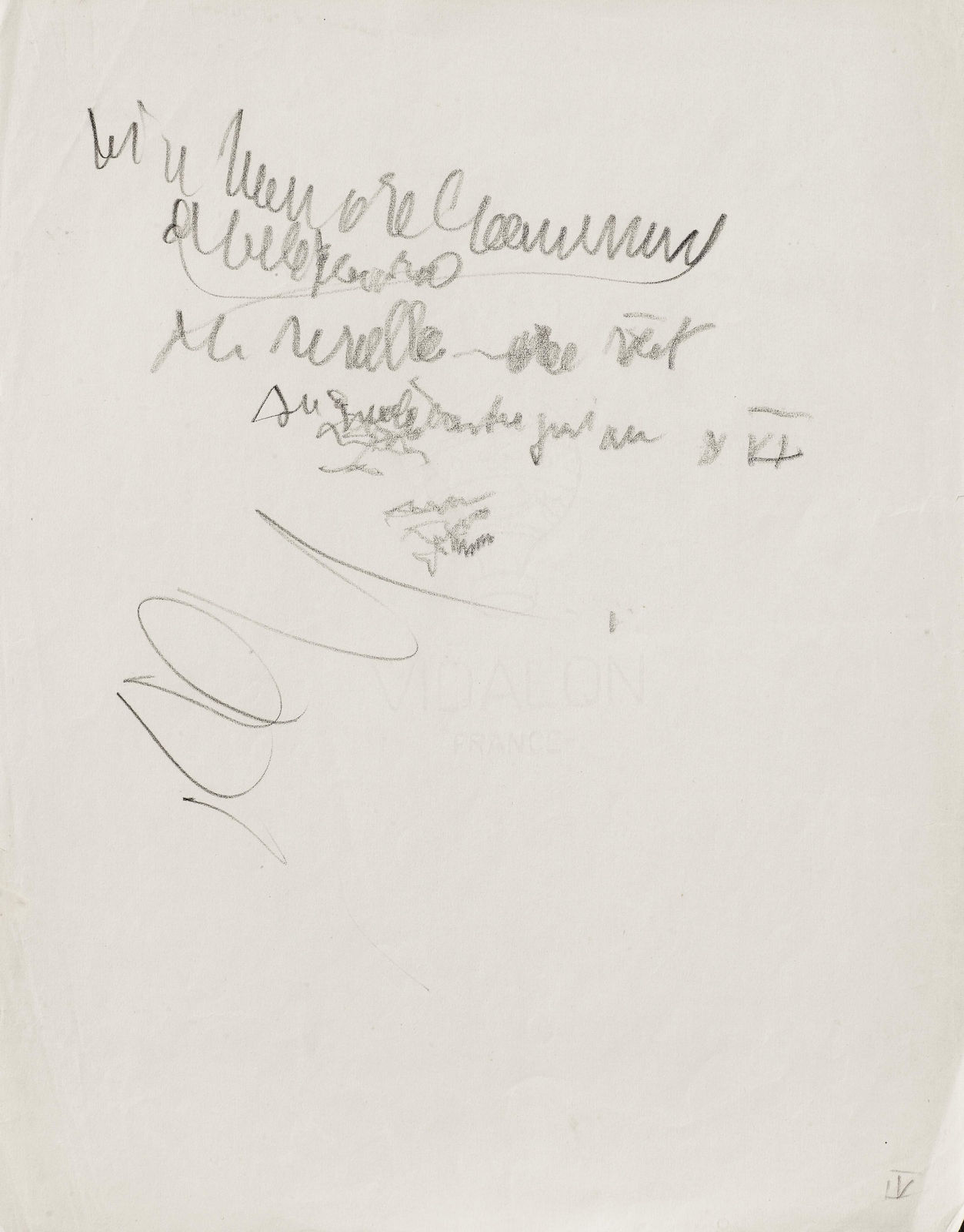Henri Michaux, Ecriture mescalinienne pour misérable miracle [1955]., ca. 1955