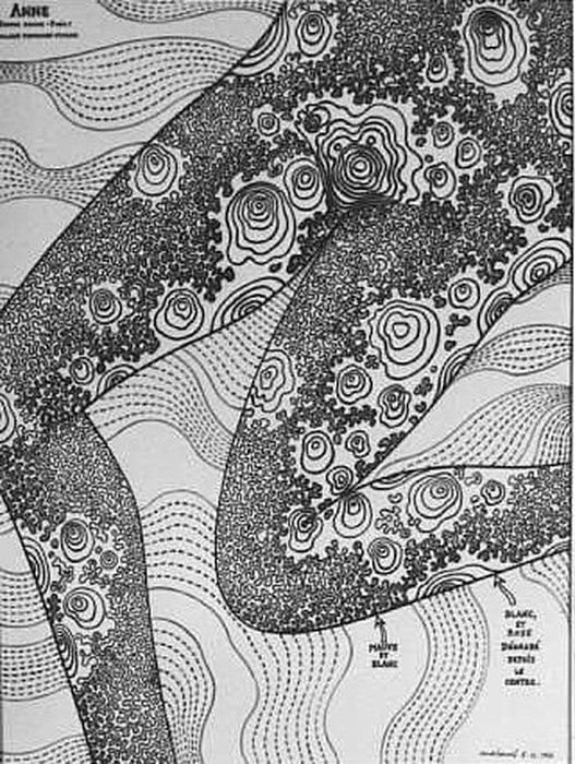 Robert Malaval, Collant tatouage mousse, 1966