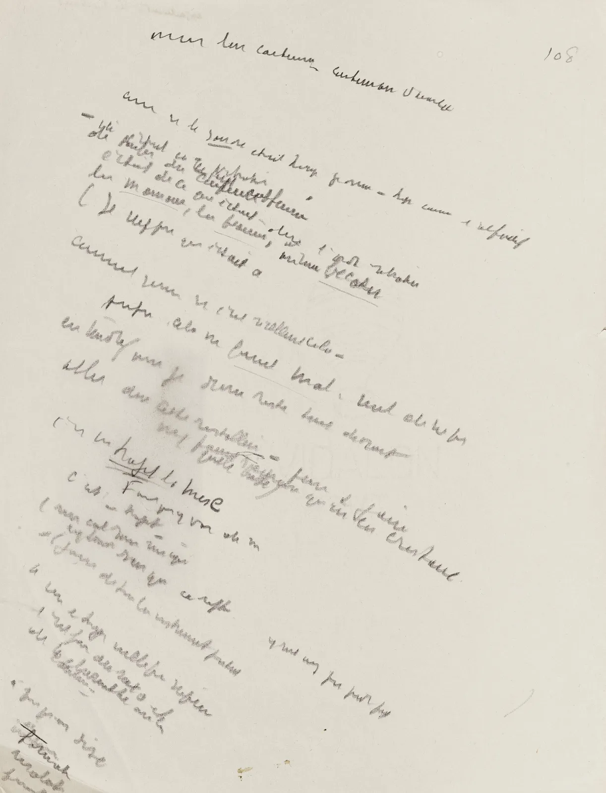 Henri Michaux, Ecriture mescalinienne pour misérable miracle [1955]., ca. 1955
