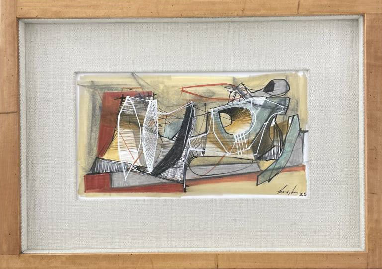 Leigh Davis, Reclining Figure on Red Blanket, 2025