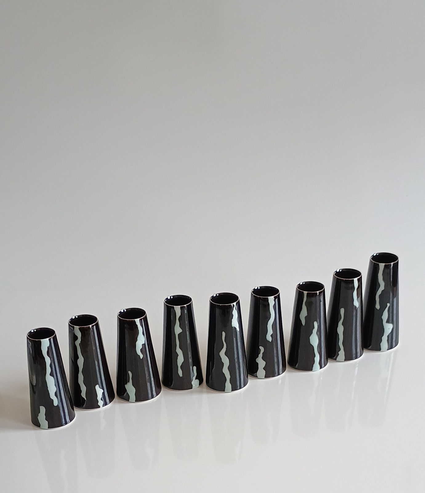 Chris Keenan, Monochrome ''Mites & 'Tites' Bud Pot (77), 2025