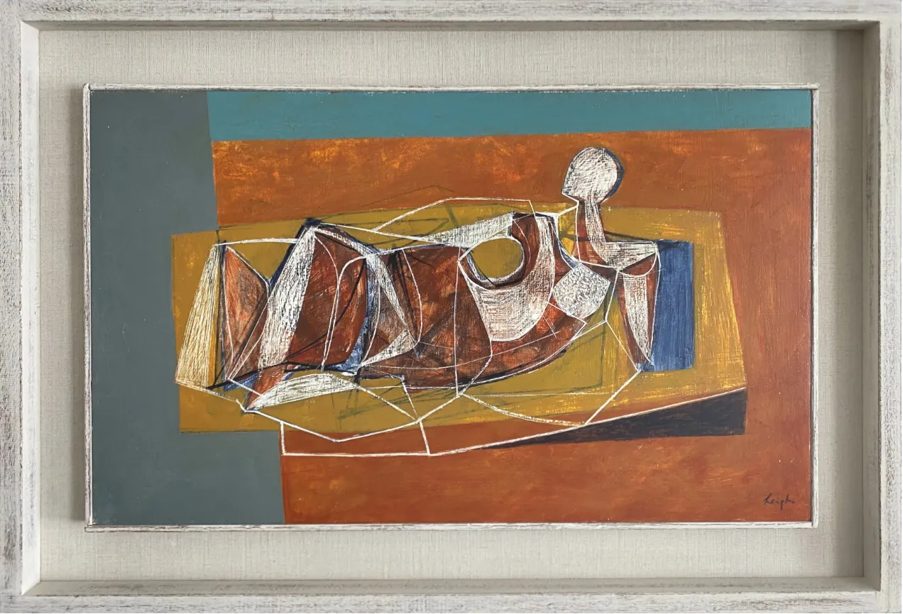 Leigh Davis, Bather by the Wall, Composition No.4, 2025