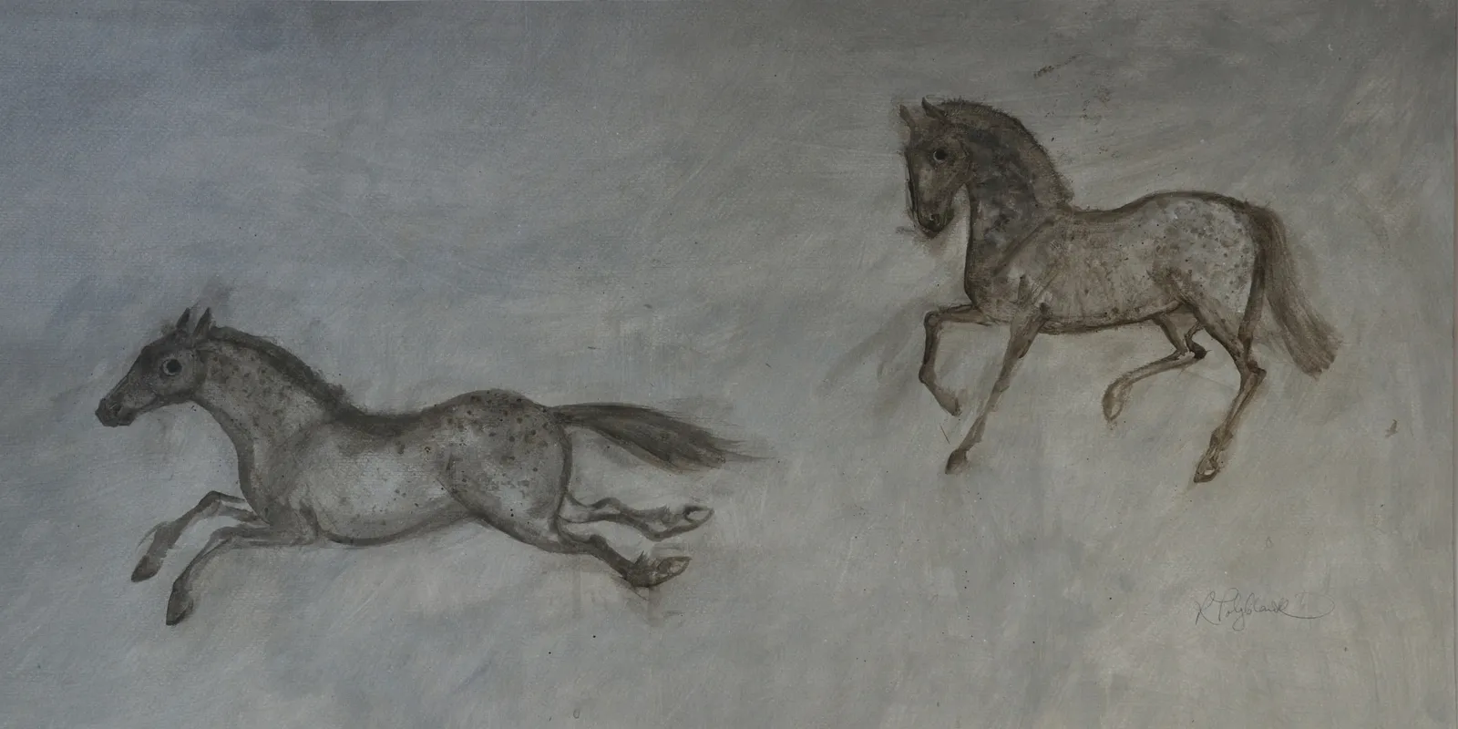 Rebecca Polyblank, Spotted Horses, 2021