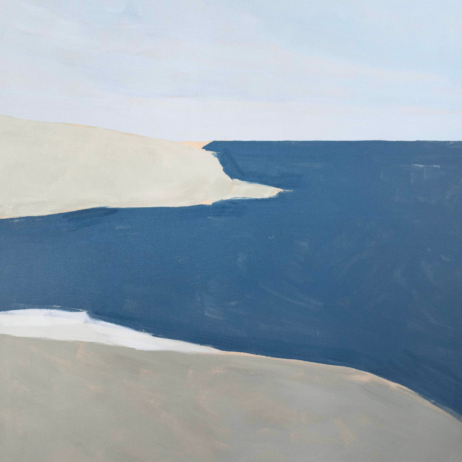 Sarah Woods, Sunlit Cliffs, Penberth Cove, 2025