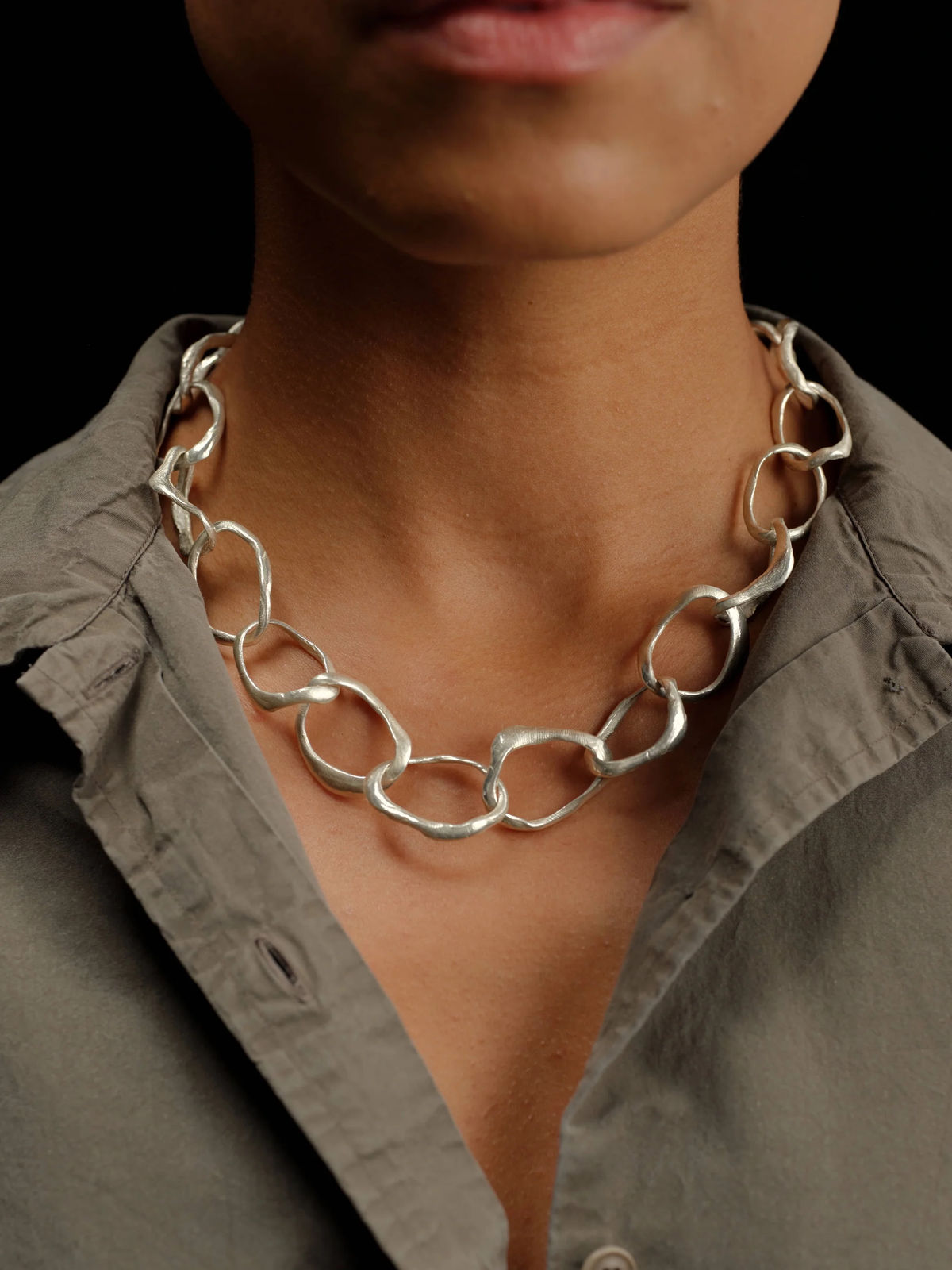 Emily Nixon, Stone Drawing Necklace, 2025