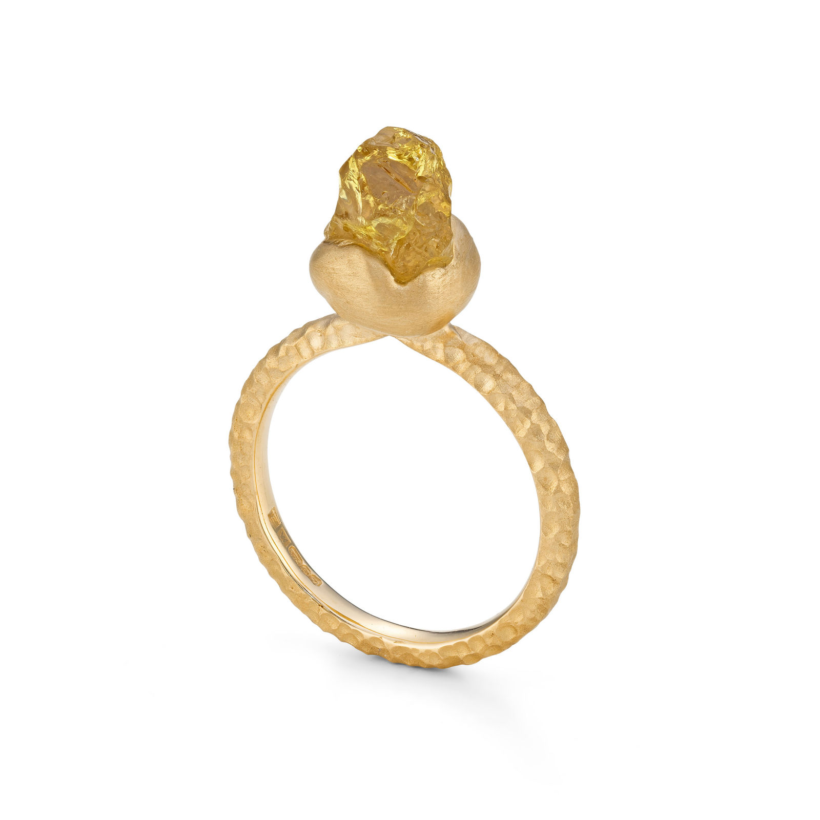 Ed Wilson, 9ct Gold 3.4ct Rough Grossular with Diamonds | Size L 1/2, 2024