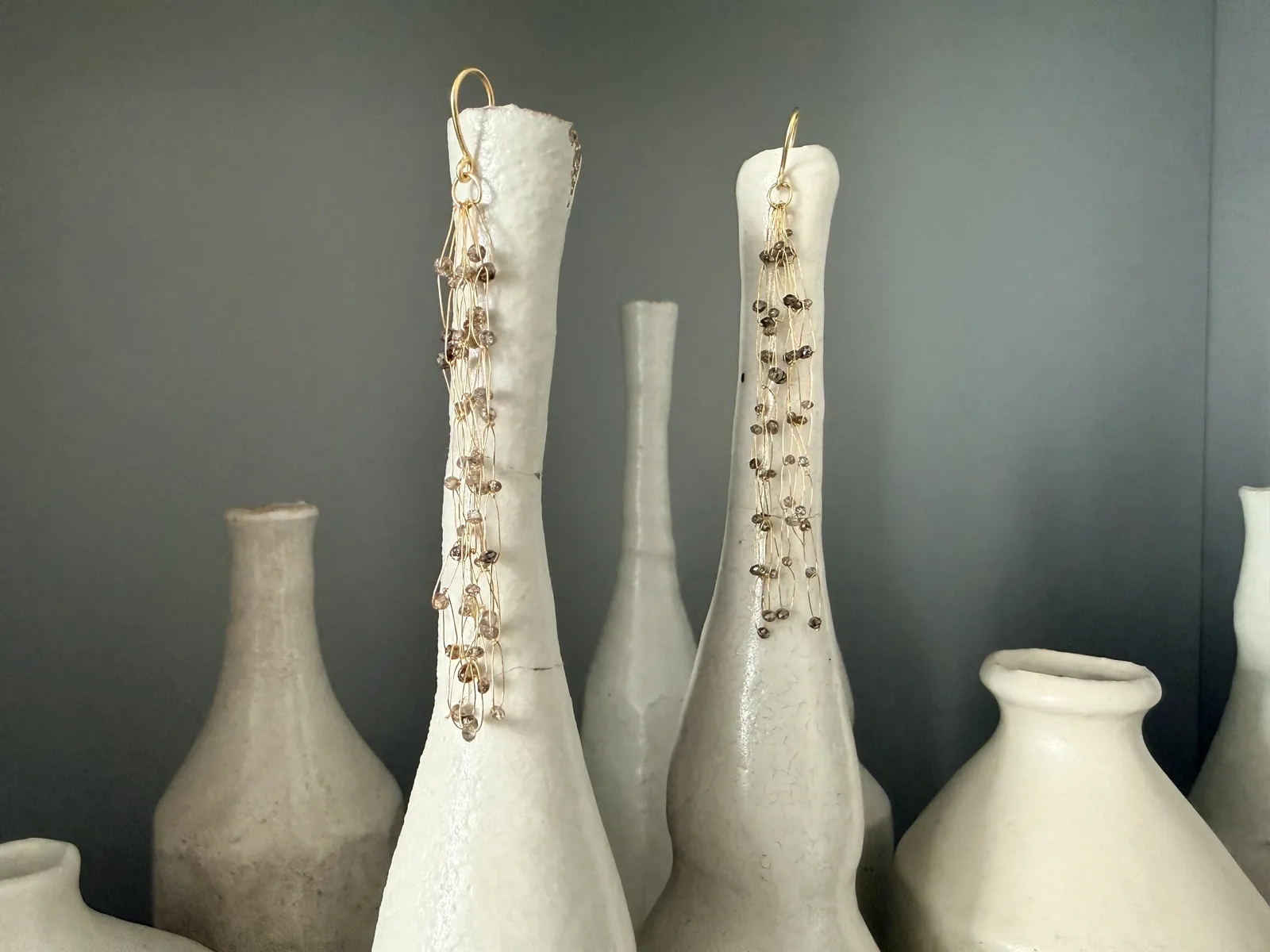 Nina Bukvic, (NB230) Diamond Chandelier Earrings, 2022