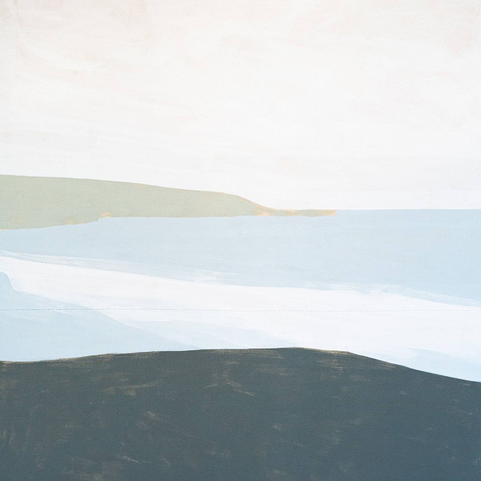 Sarah Woods, Early Morning Light and Shadow from the Island, Porthmeor, 2025