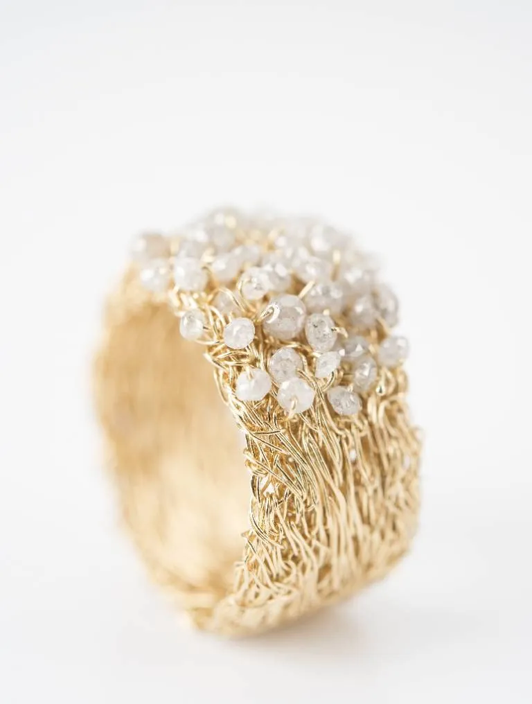 Nina Bukvic, (NB 4) Diamond Crown Ring