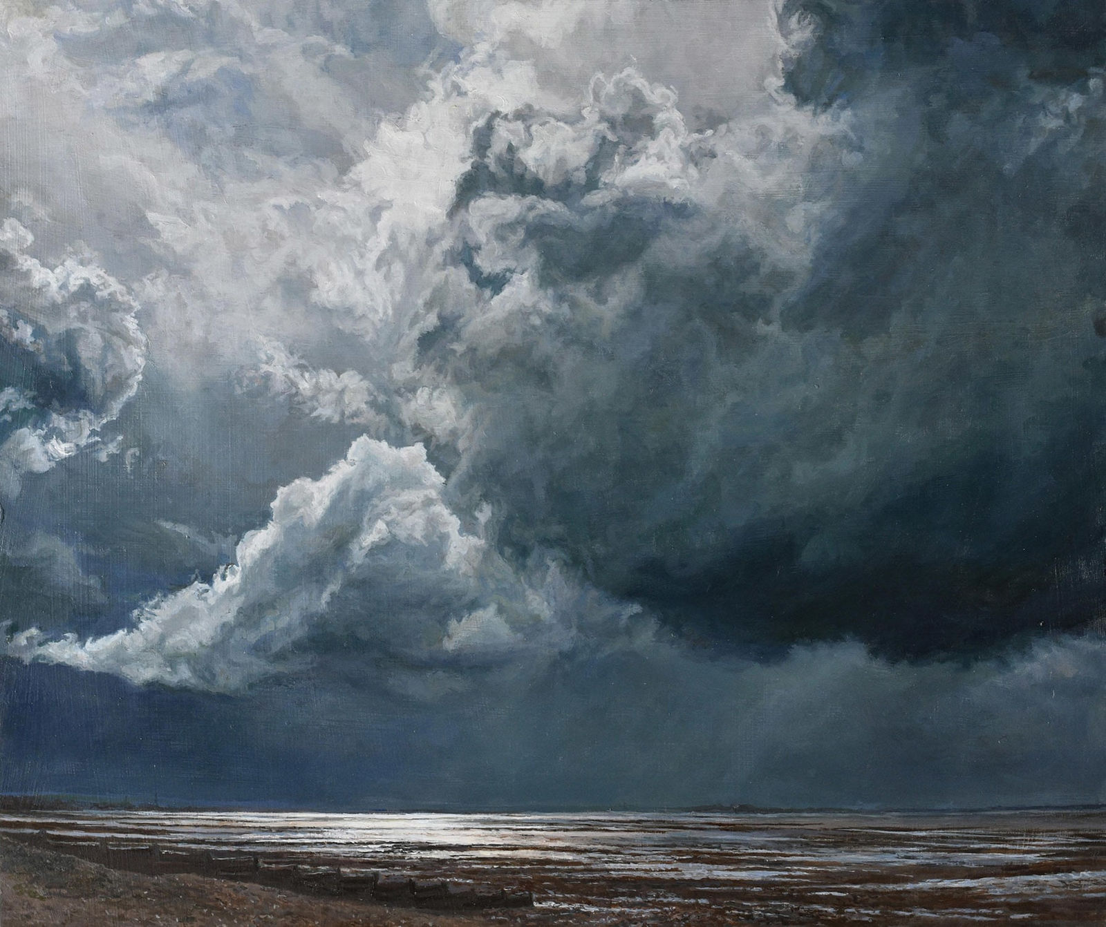 Sarah Spencer, Night Seascape, Whitstable