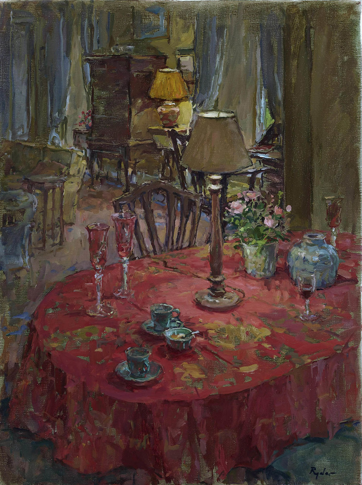 Susan Ryder, The Red Tablecloth