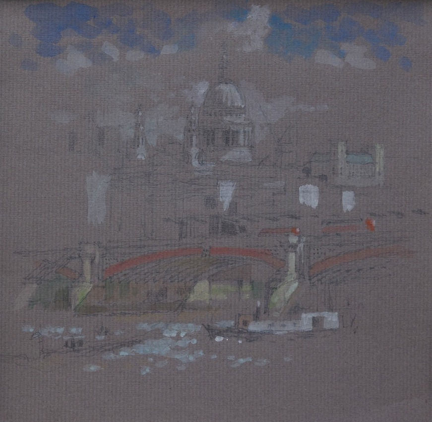 Charlotte Halliday, St Paul’s from Stamford Wharf