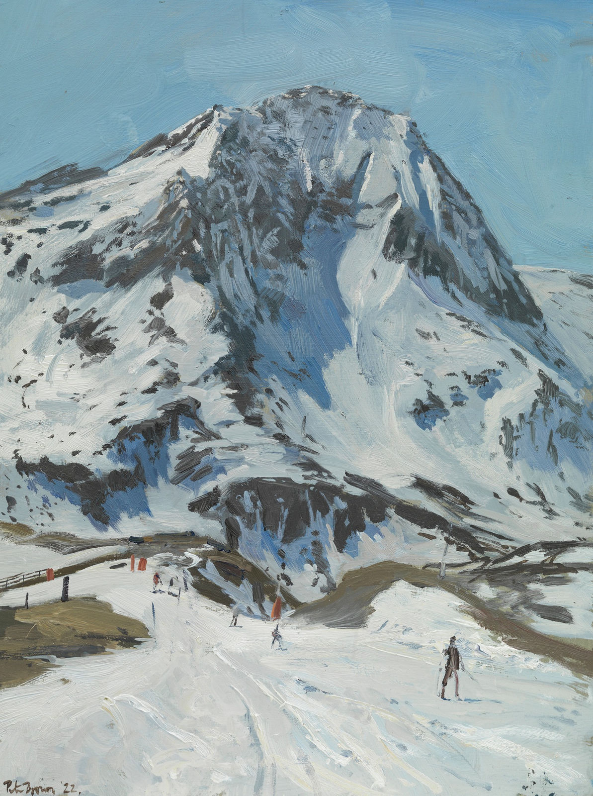 Peter Brown, Montagne L'Echelle, Aussois before the Last Lift Down