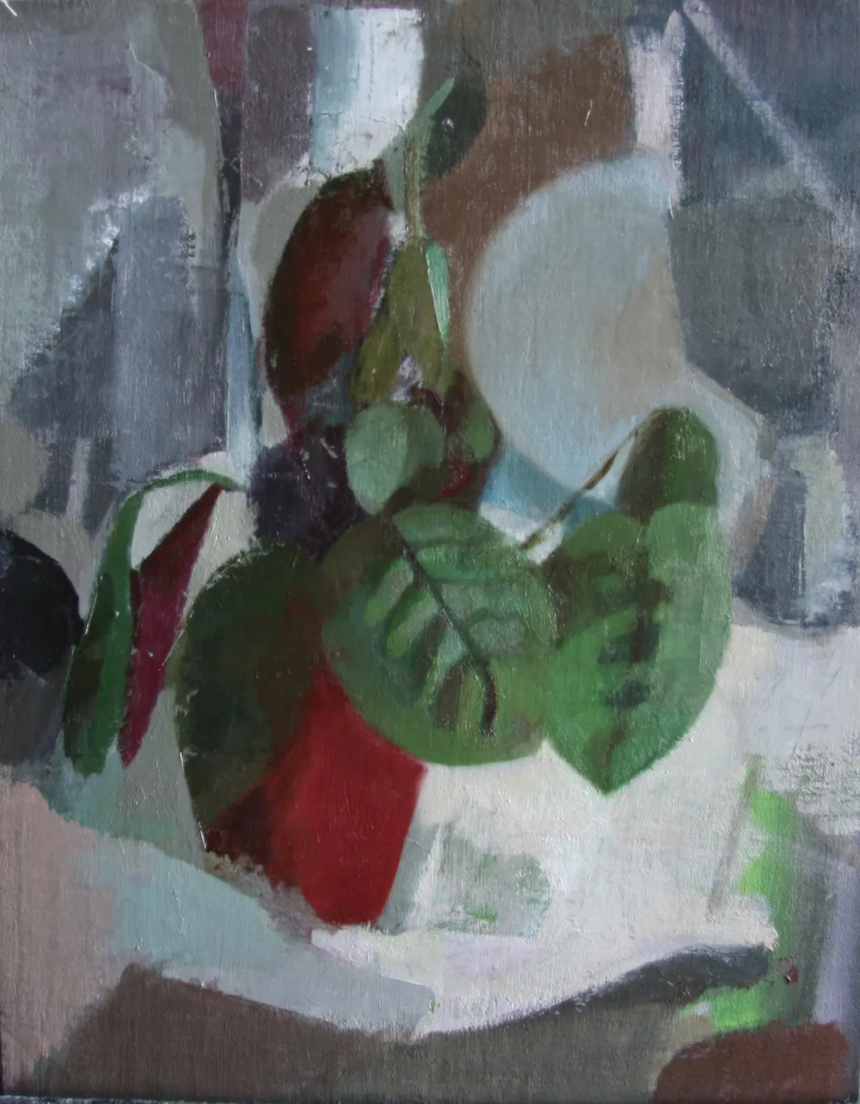 Clare Haward, Still Life with Red Vase